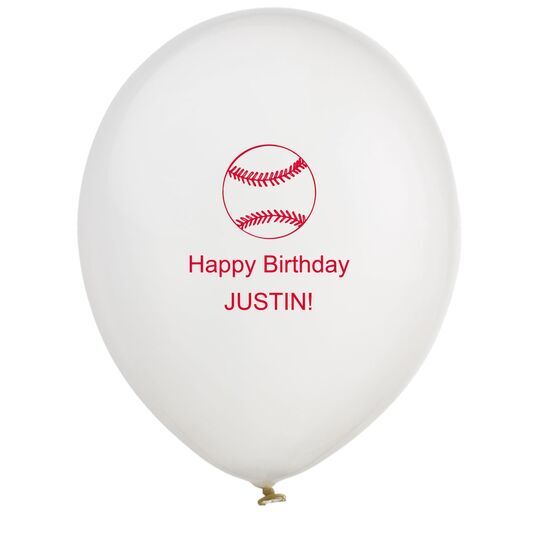 All Star Baseball Latex Balloons